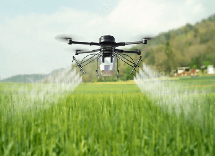 Drone In Fields