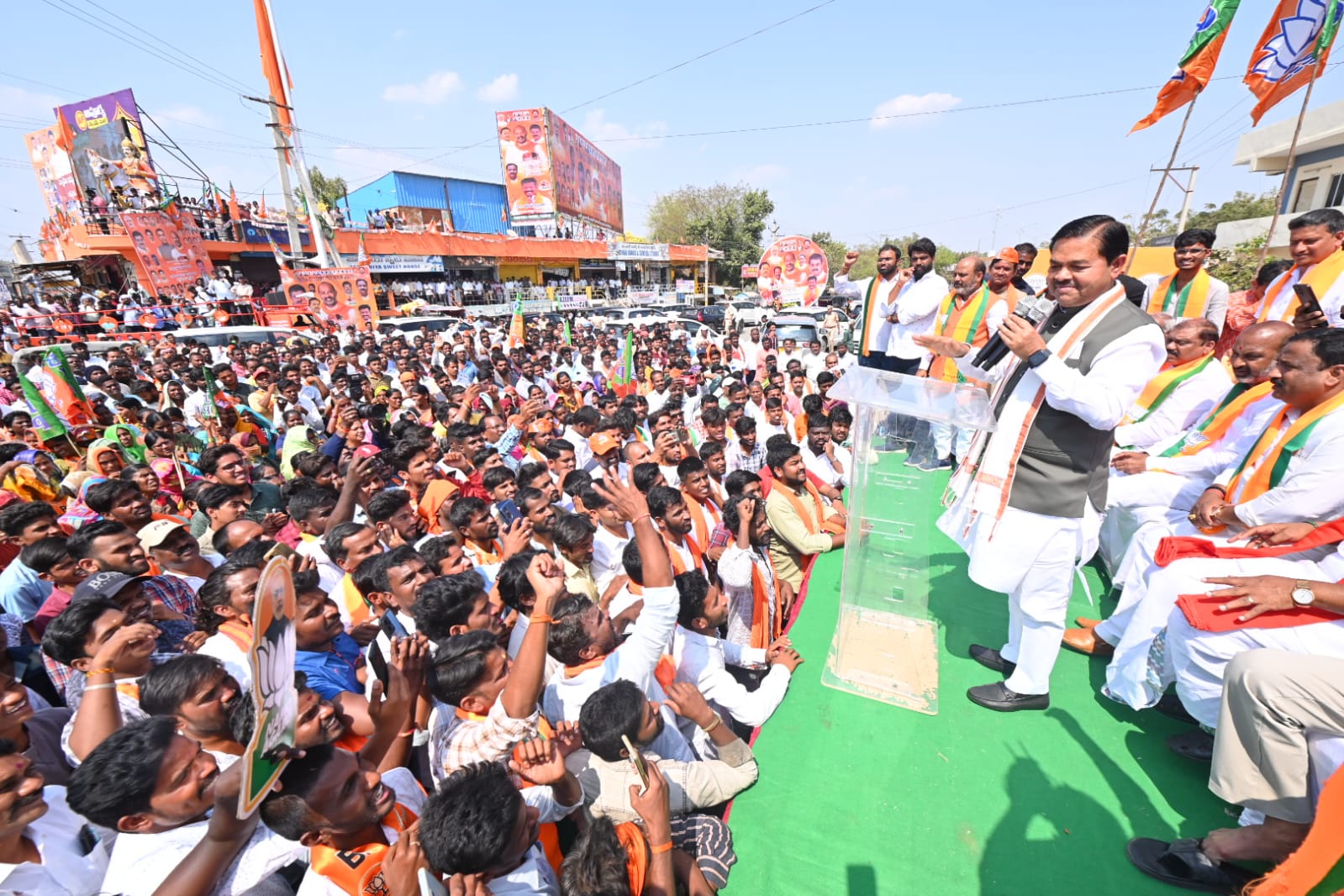 B.L. Varma at Tandur Rally