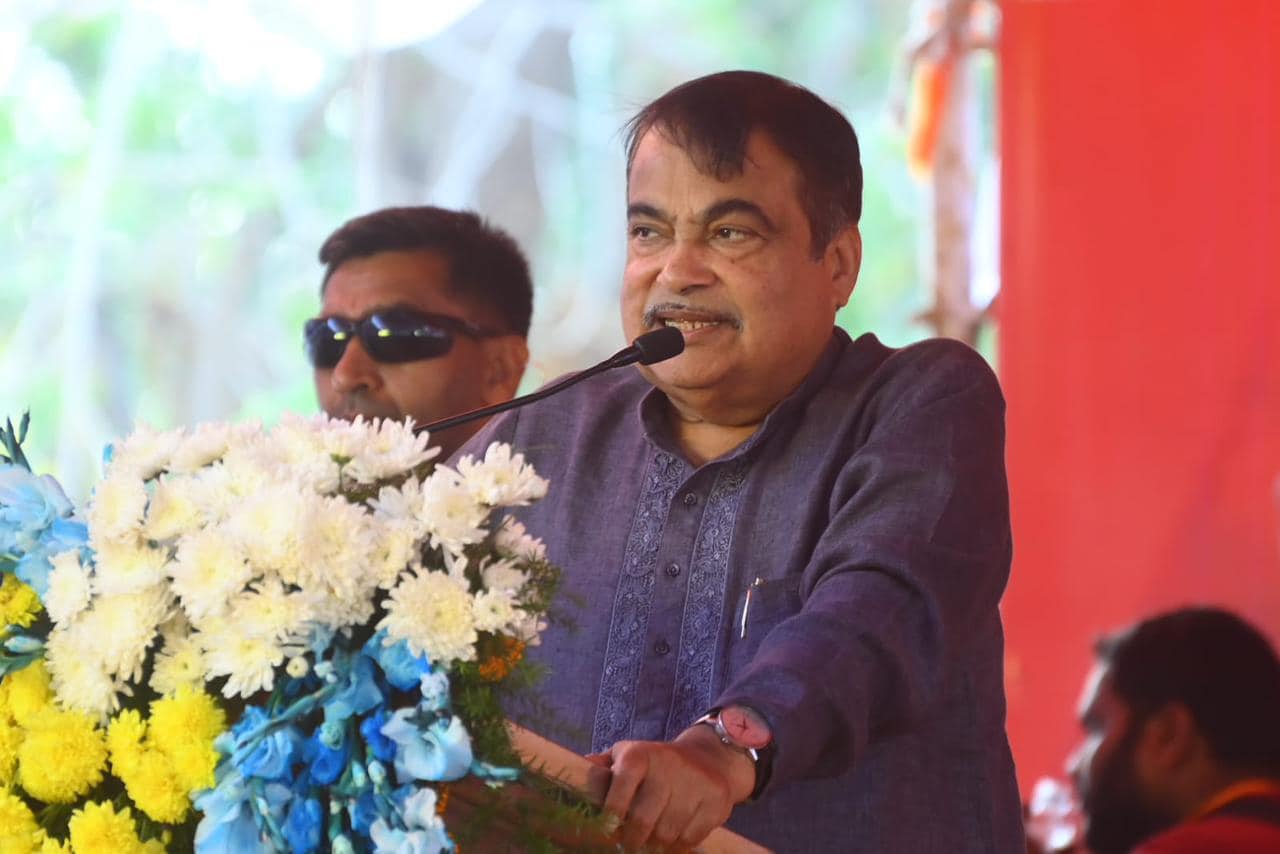 Nitin Gadkari at Vijaya Sankalpa Yatra