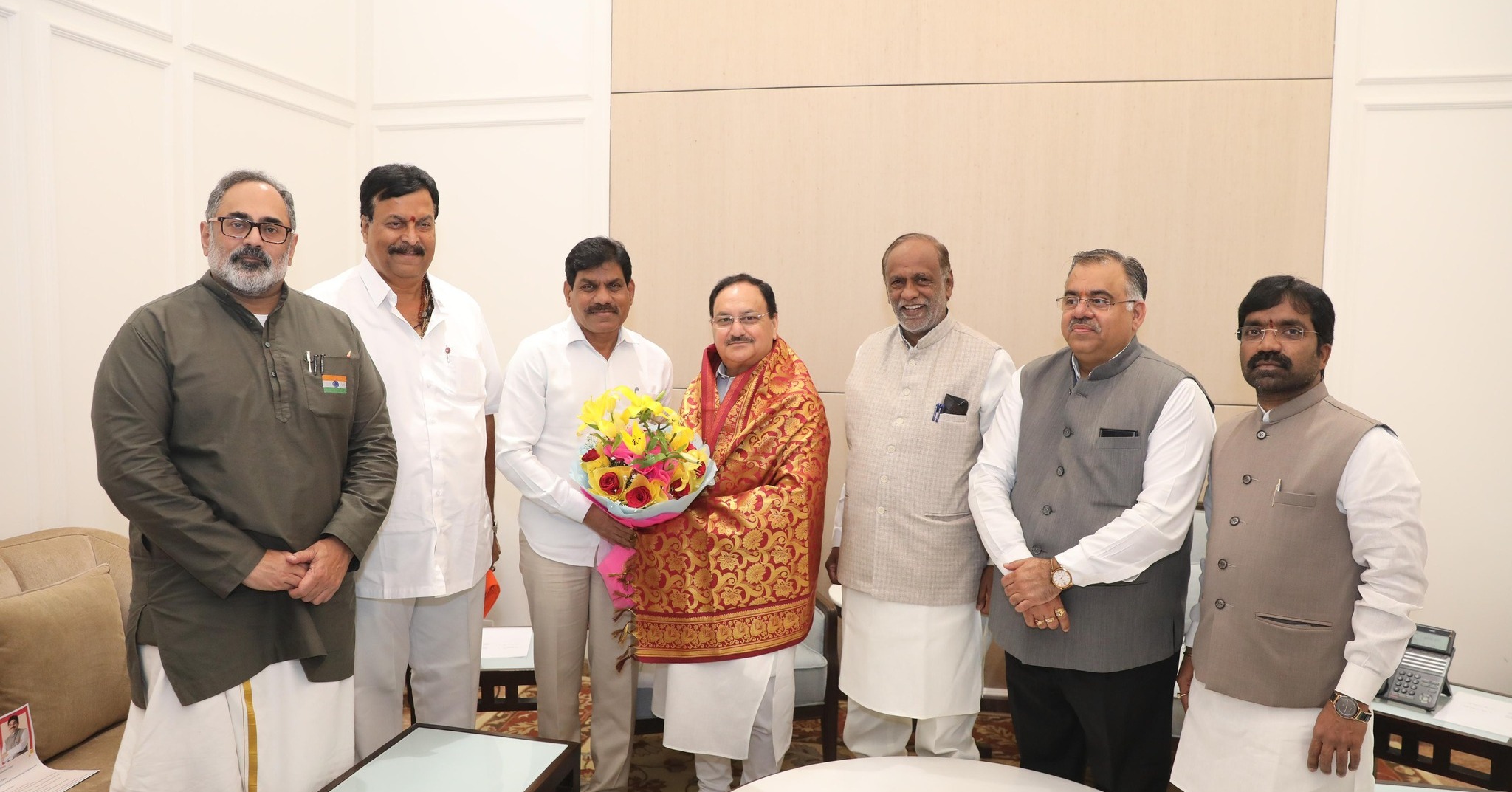 BB Patil meets JP Nadda