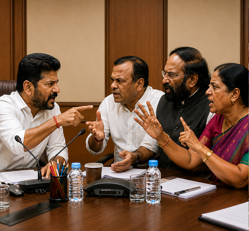 Telangana Cabinet internal war