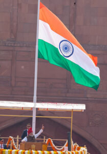 Modi with Flag
