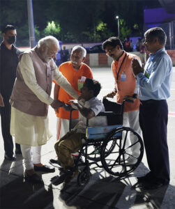 Modi with Divyang