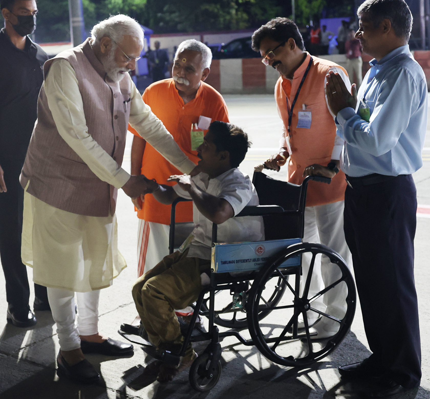Modi with Divyang